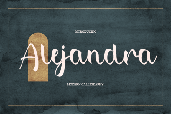 Alejandra Font: Elegant Script Handwritten Typeface for Digital Brands