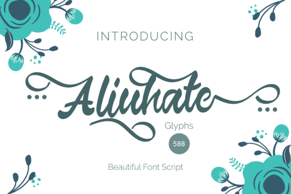 Aliuhate: A Romantic Script Handwritten Font for Elegant Design