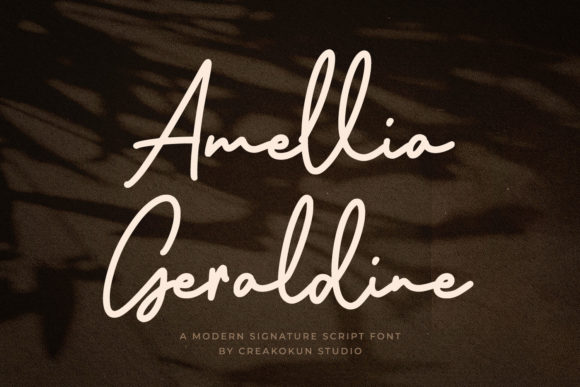 Amellia Geraldine Font for Elegant Small Business Branding