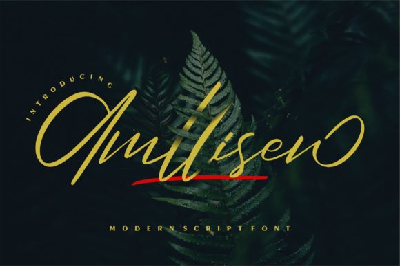 Amllisen: The Elegant Script Handwritten Font for Refined Design