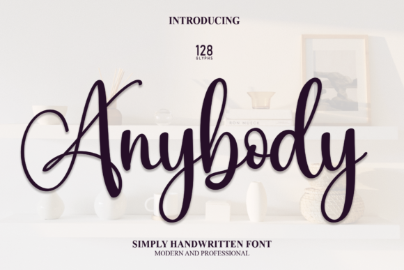 Anybody Script Handwritten Font for Crafters & Sellers
