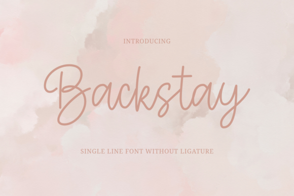 Backstay Script Font for Handmade Branding
