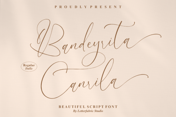 Bandeyrita Canrila: A Dainty Script Font for Clear, Elegant Campaigns