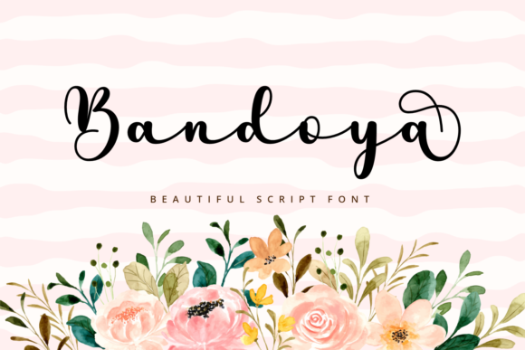 Bandoya: A Romantic Script Font for Editorial Elegance