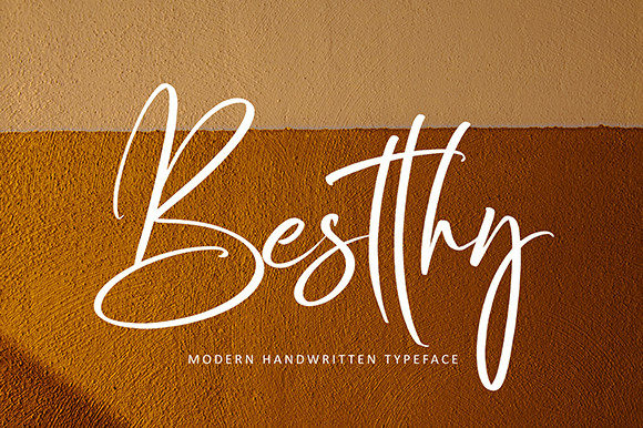 Besthy: An Elegant Script Handwritten Font for Editorial Warmth