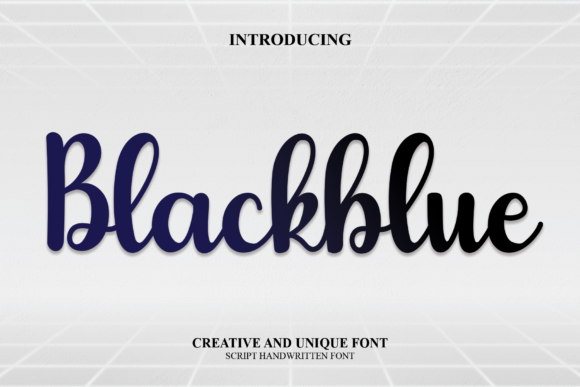 Blackblue: A Contemporary Script Font for Elegant Editorial Design