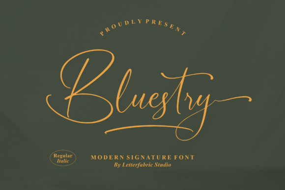 Bluestry: A Script Handwritten Font for Thoughtful Editorial Design