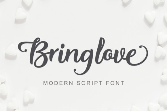 Bring Love Script Font for Elegant Handmade Designs