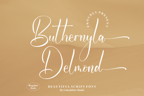 Buthernyla Delmond Script Font for Handmade Branding