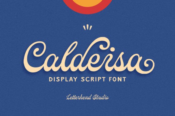 Calderisa: A Classy Display Script Font for Editorial Design