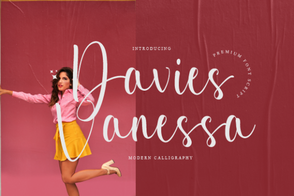 Davies Vanessa Script Font for Creative Branding