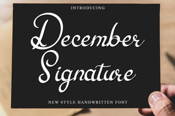 December Signature Script Font for Elegant Branding