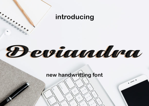 Deviandra Script Font for Handmade Business Branding