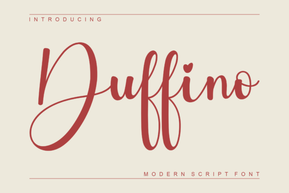 Duffino Font for Luxe, Whimsical Branding