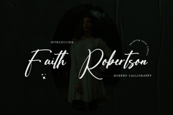 Faith Robertson Script Font for Handmade Creatives