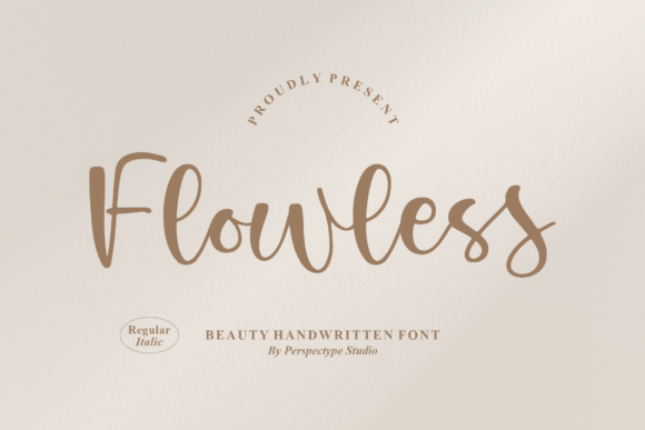 Flowless: A Free-Flowing Script Font for Digital Branding