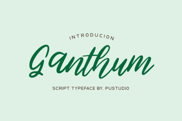 Ganthum Script Font for Creative Editorial Design