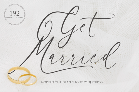 Get Married Font for Elegant Brand Identity Design