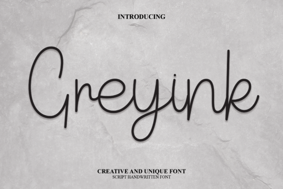 Greyink: A Sweet Romantic Script Font for Editorial Design