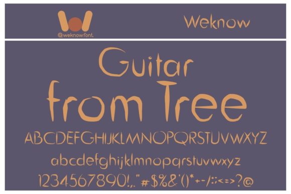 Guitar from Tree: A Clean Script Font for Modern Branding
