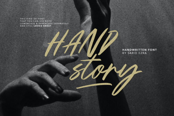 Handstory: A Script Handwritten Font for Digital Branding