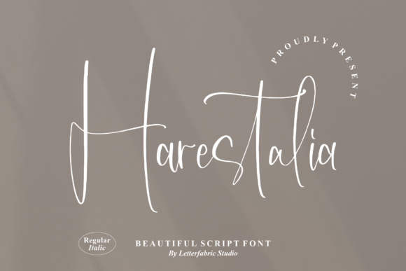 Harestalia: A Delicate Script Font for Elegant Campaigns