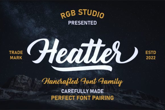 Heatter: A Retro Script Font for Branding and Social Campaigns