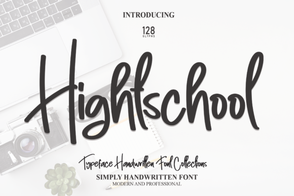 Hightschool Script Handwritten Font for Crafters & Sellers