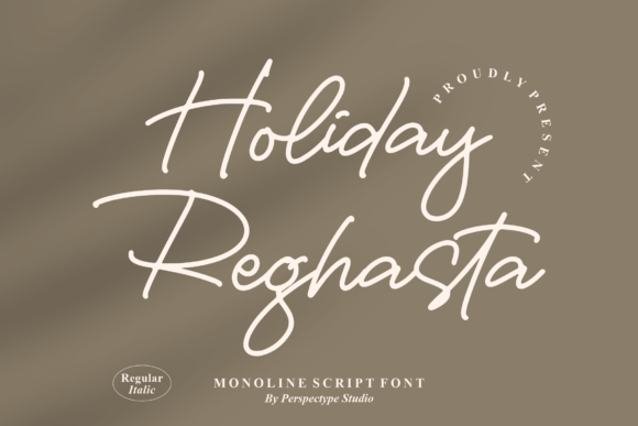 Holiday Reghasta: A Script Handwritten Font for Elegant Editorial Moments