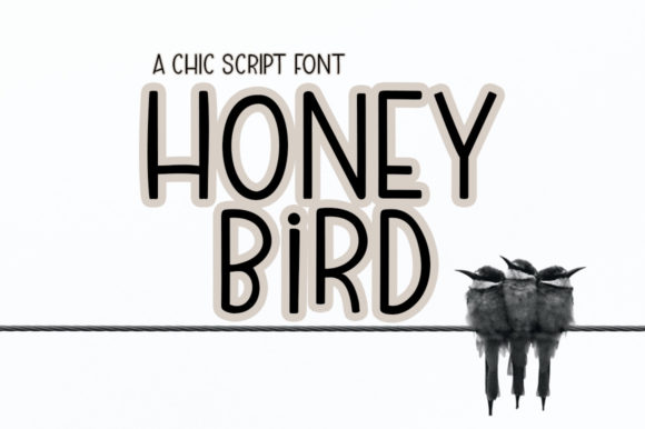 Honey Bird: A Chic Script Font for Elegant Editorial Moments