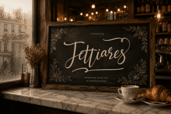 Jettiares Script Font for Elegant Brand Identity Design