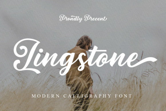 Lingstone Script Font for Handmade Invitations & Branding