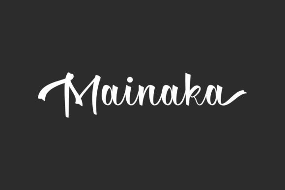 Mainaka: A Script Handwritten Font for High-Vibe Campaigns