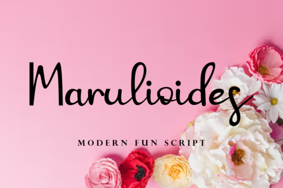Marulioides: A Free-Flowing Script Font for Editorial Design