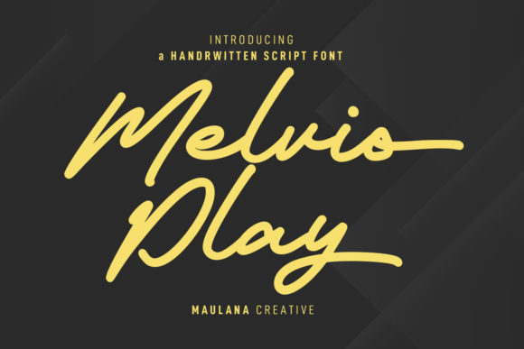 Meet Melvio Play: A Playful, Premium Script Handwritten Font