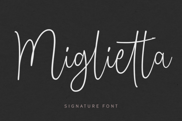 Miglietta Script Font for Elegant Branding & Digital Campaigns
