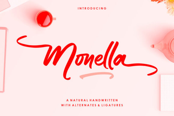 Monella: A Dainty Script Handwritten Font for Elegant Design