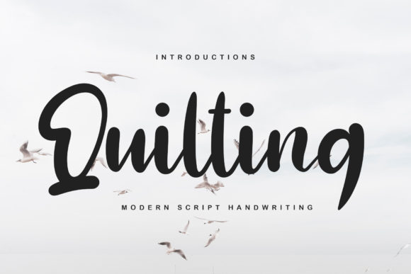 Quilting: A Stylish and Dainty Script Font for Thoughtful Branding