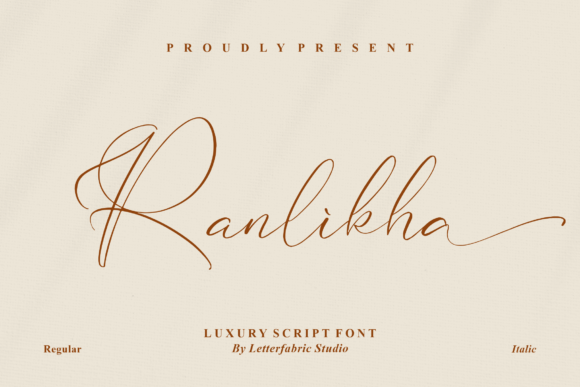 Ranlikha: A Luxury Script Handwritten Font for Elegant Design