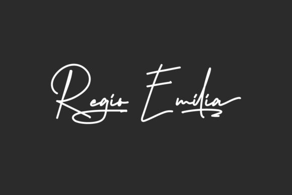 Regio Emilia Script Font for Elegant Handmade Design