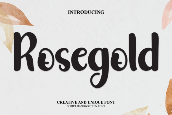 Rosegold Script Font for Elegant Campaign Design