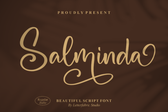 Salminda: A Modern Script Handwritten Typeface for Editorial Design
