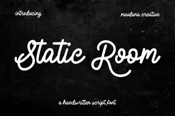 Static Room: A Vintage Script Font for Elegant Branding