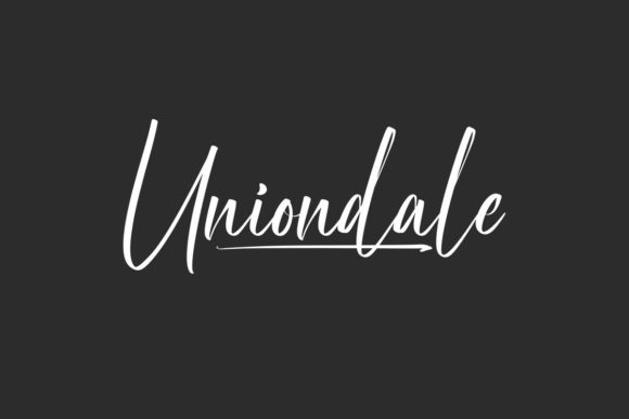 Uniondale Font: A Delicate Script Handwritten Typeface for Elegant Branding