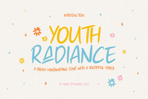 Youthful Radiance: An Elegant Script Font for Thoughtful Design